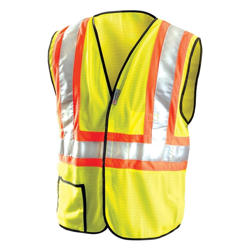 High Visibility Premium Mesh 2-Tone Safety Vest Yellow
